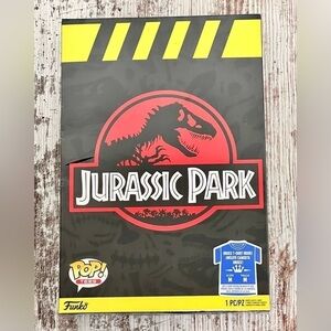 𝅺FUNKO Pop Tee Shirt In Box Jurassic Park Limited Edition Size M